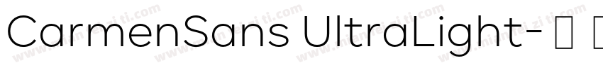CarmenSans UltraLight字体转换